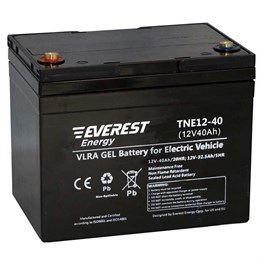 Everest TNE 12-40 - тяговый гелевый аккумулятор (12 В, 34 А/ч) TNE 12-40