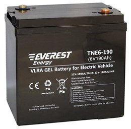 Everest TNE 6-190 (6 В, 160 А/ч) - гелевый тяговый аккумулятор TNE 6-190